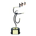 Trofeo deportivo figura latón cm 17 Gimnasia rítmica Ref BP700/1GR